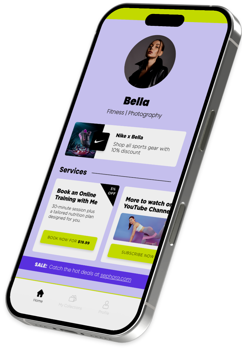 Woman with smartphone showing social media engagement